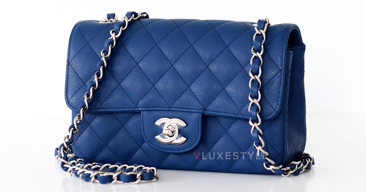 Chanel - Baby Blue Seasonal CC Jumbo Single Flap - Lambskin / Ruthenium Hardware