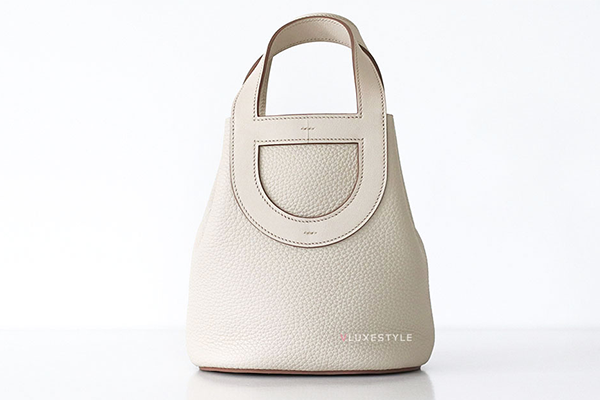 Hermes Evelyne PM Bag Beton Clemence Palladium Hardware